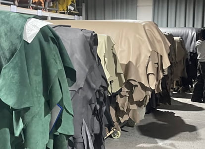 Leather tote development